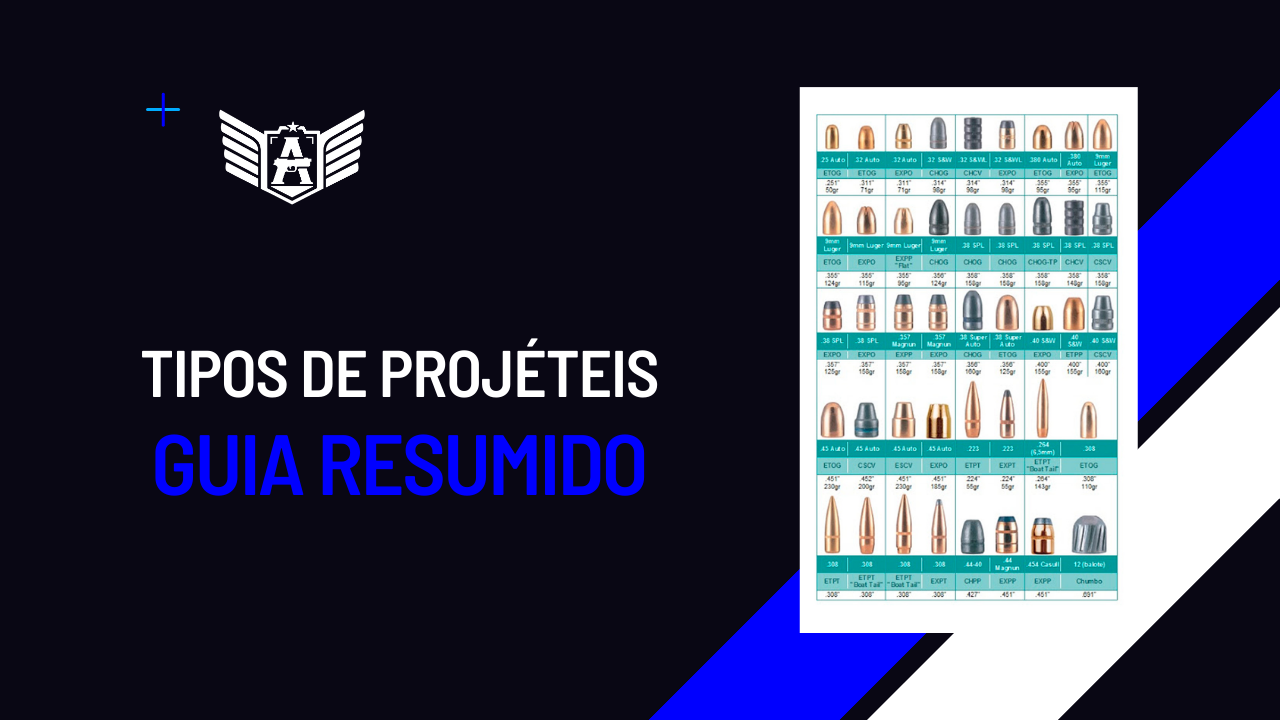 Tipos de projéteis – Guia Resumido