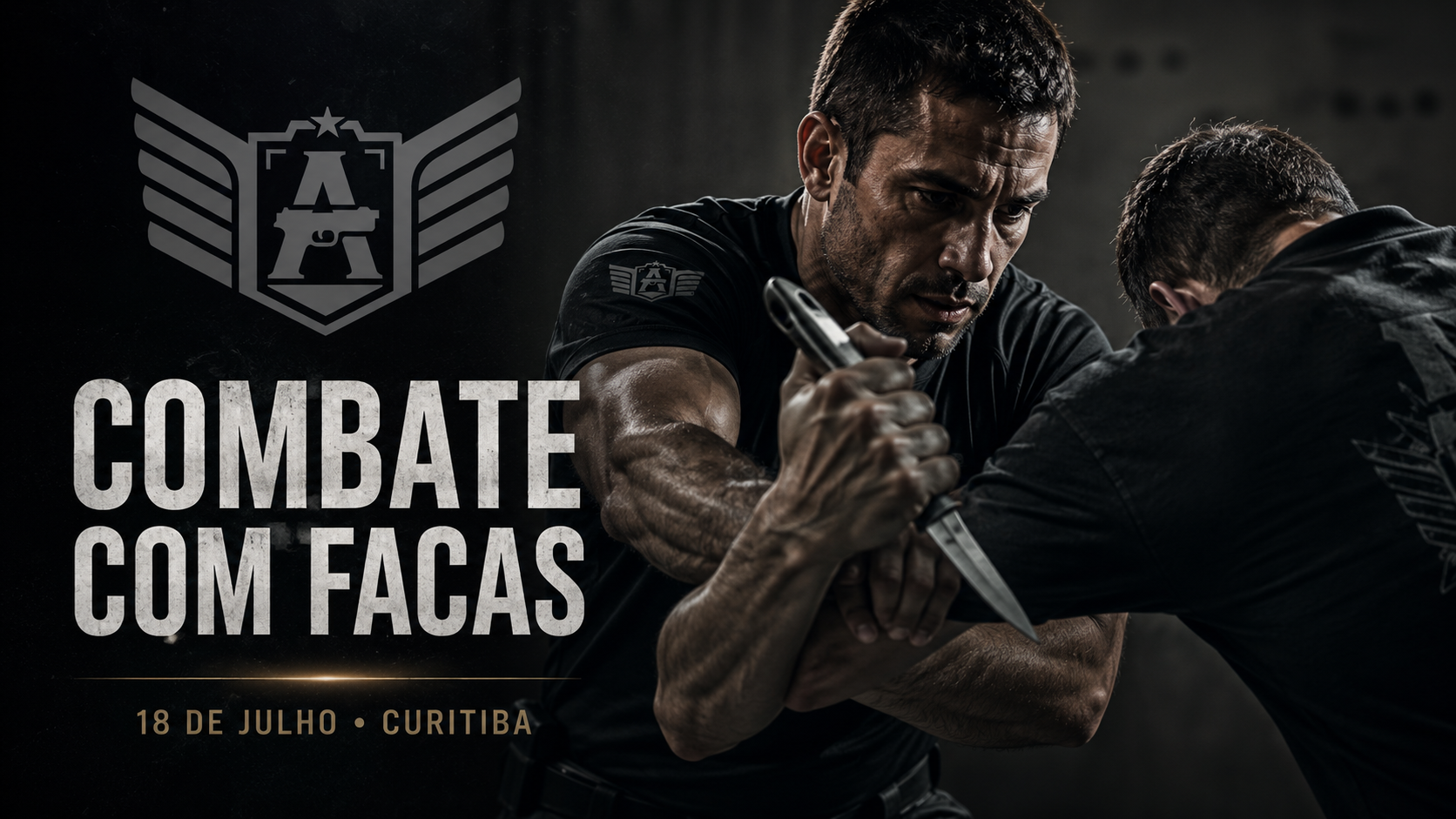 Nova turma do curso Combate com Facas inicia em 18 de julho, em Curitiba