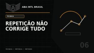 Por que repetir mais vezes não corrige necessariamente uma técnica ruim — ABA Intl Brasil