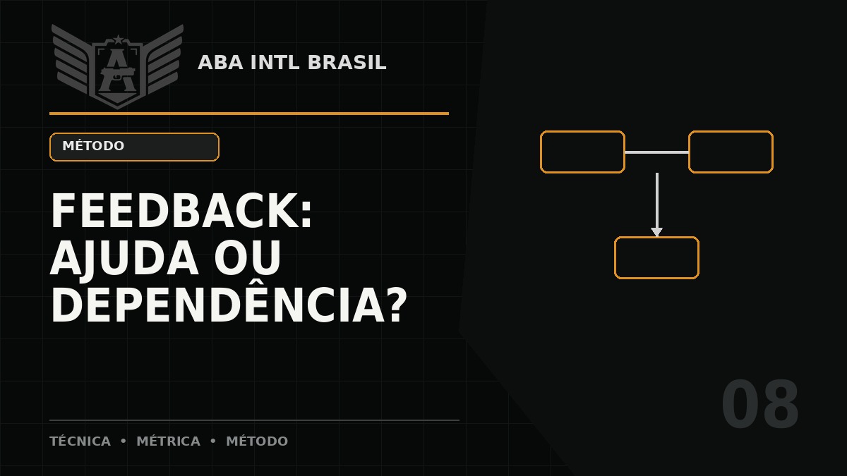 Feedback no treinamento: quando uma correção ajuda e quando cria dependência — ABA Intl Brasil